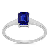Inel din Argint 925 ( 1.6 grame ) cu Safir Albastru Australian 1.43 Carate