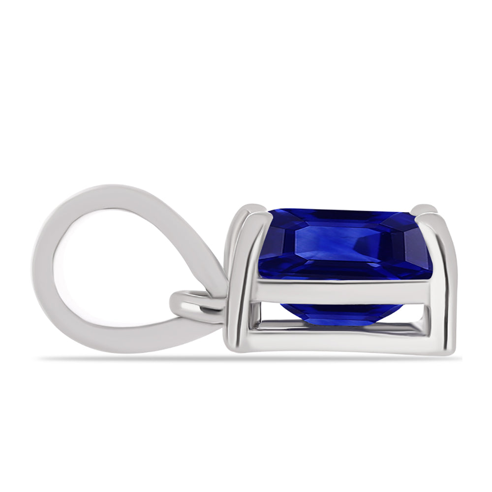 Pandantiv din Argint 925 ( 0.75 grame ) cu Safir Albastru Australian 1.53 Carate