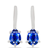 Cercei din Argint 925 ( 1.99 grame ) cu Safir Albastru Australian 1.09 Carate
