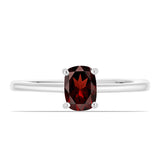 Inel din Argint 925 ( 1.58 grame ) cu Granat Barton 1.13 Carate