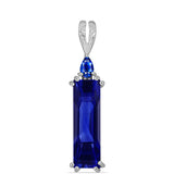 Pandantiv din Argint 925 ( 2.14 grame ) cu Safir Albastru Australian 8.02 Carate