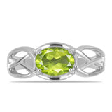 Inel din Argint 925 ( 2.64 grame ) cu Peridot Changbai 1.29 Carate