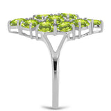 Inel din Argint 925 ( 3.13 grame ) cu Peridot Changbai 4.09 Carate