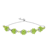 Brățară din Argint 925 ( 3.67 grame ) cu Peridot Changbai 29.54 Carate