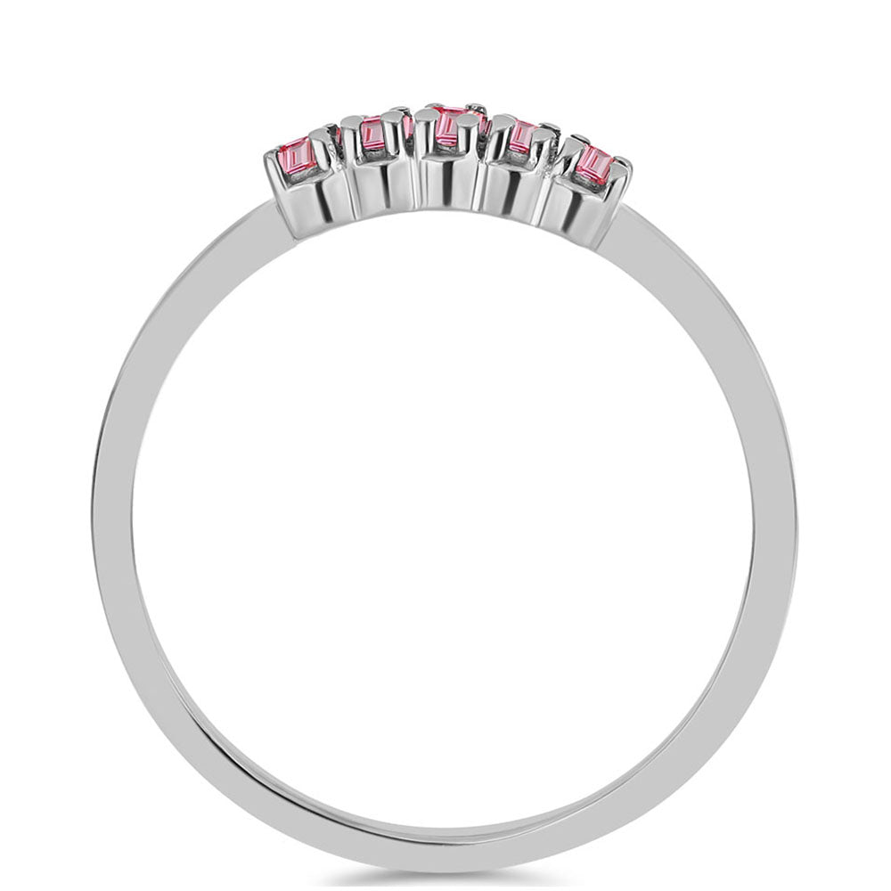 Inel din Argint 925 ( 2.15 grame ) cu Turmalină Roz Pelmadulla 0.3 Carate