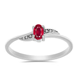 Inel din Argint 925 ( 1.58 grame ) cu Rubin Malagasy 0.34 Carate