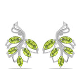 Cercei din Argint 925 ( 3.57 grame ) cu Peridot Changbai 1.98 Carate