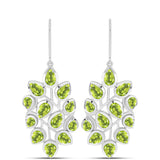Cercei din Argint 925 ( 8.26 grame ) cu Peridot Changbai 8.35 Carate