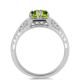 Inel din Argint 925 ( 3.03 grame ) cu Peridot Changbai 1.6 Carate