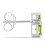 Cercei din Argint 925 ( 1.15 grame ) cu Peridot Changbai 1.14 Carate