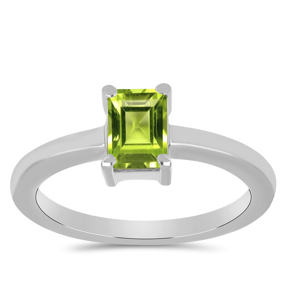 Inel din Argint 925 ( 2.71 grame ) cu Peridot Changbai 1.02 Carate