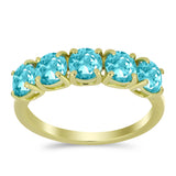 Inel din Argint 925 Placat cu Aur ( 2.68 grame ) cu Cuarț Paraiba 2.27 Carate