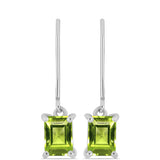 Cercei din Argint 925 ( 1.87 grame ) cu Peridot Changbai 2.14 Carate