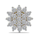 Broşă din Argint 925 Placat cu Aur ( 1.81 grame ) cu Diamant Certificat cultivat în laborator 0.47 Carate
