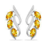 Cercei din Argint 925 ( 4.96 grame ) cu Citrin Ural 1.41 Carate