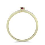 Inel din Argint 925 Placat cu Aur ( 1.65 grame ) cu Opal Etiopian Negru Lega Dembi și Topaz Alb 0.14 Carate