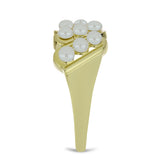 Inel din Argint 925 Placat cu Aur ( 3.36 grame ) cu Perlă de Apă Dulce Albă 1.99 Carate