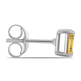 Cercei din Argint 925 ( 0.92 grame ) cu Citrin Ural 0.54 Carate