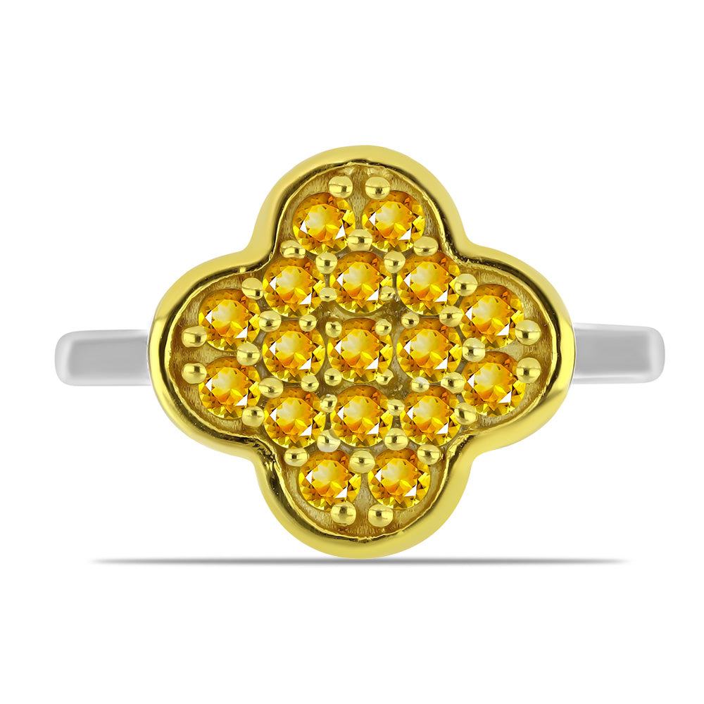 Inel din Argint 925 ( 2.42 grame ) cu Citrin Ural 0.73 Carate