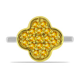 Inel din Argint 925 ( 2.42 grame ) cu Citrin Ural 0.73 Carate