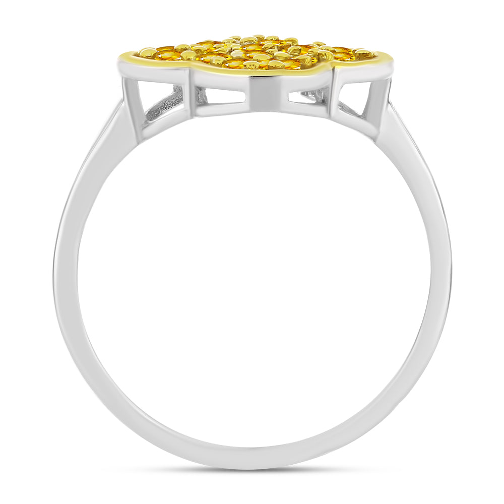 Inel din Argint 925 ( 2.42 grame ) cu Citrin Ural 0.73 Carate