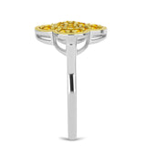 Inel din Argint 925 ( 2.42 grame ) cu Citrin Ural 0.73 Carate