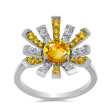 Inel din Argint 925 ( 4.05 grame ) cu Citrin Ural 1.91 Carate