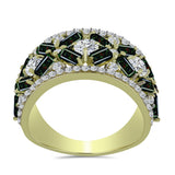 Inel din Argint 925 Placat cu Aur ( 5.06 grame ) cu Opal Etiopian Negru Lega Dembi și Topaz Alb 3.41 Carate