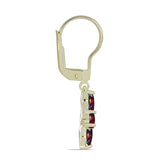 Cercei din Argint 925 Placat cu Aur ( 2.27 grame ) cu Opal Etiopian Negru Lega Dembi 0.79 Carate