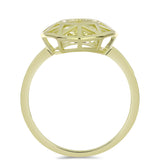 Inel din Argint 925 Placat cu Aur ( 2.43 grame ) cu Diamant Coniac 0.01 Carate