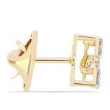 Broşă din Argint 925 Placat cu Aur ( 2.25 grame ) cu Diamant Coniac și Topaz Alb 0.32 Carate