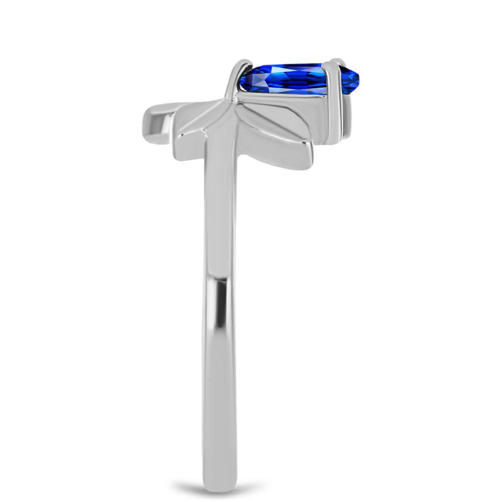 Inel din Argint 925 ( 2.32 grame ) cu Safir Albastru Australian 0.54 Carate