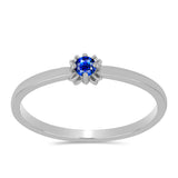 Inel din Argint 925 ( 1.42 grame ) cu Safir Albastru Australian 0.16 Carate