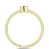 Inel din Argint 925 Placat cu Aur ( 1.6 grame ) cu Diamant Coniac 0.01 Carate