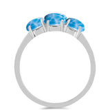 Inel din Argint 925 ( 2.48 grame ) cu Larimar de Barahona 2.13 Carate