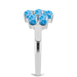 Inel din Argint 925 ( 2.48 grame ) cu Larimar de Barahona 2.13 Carate