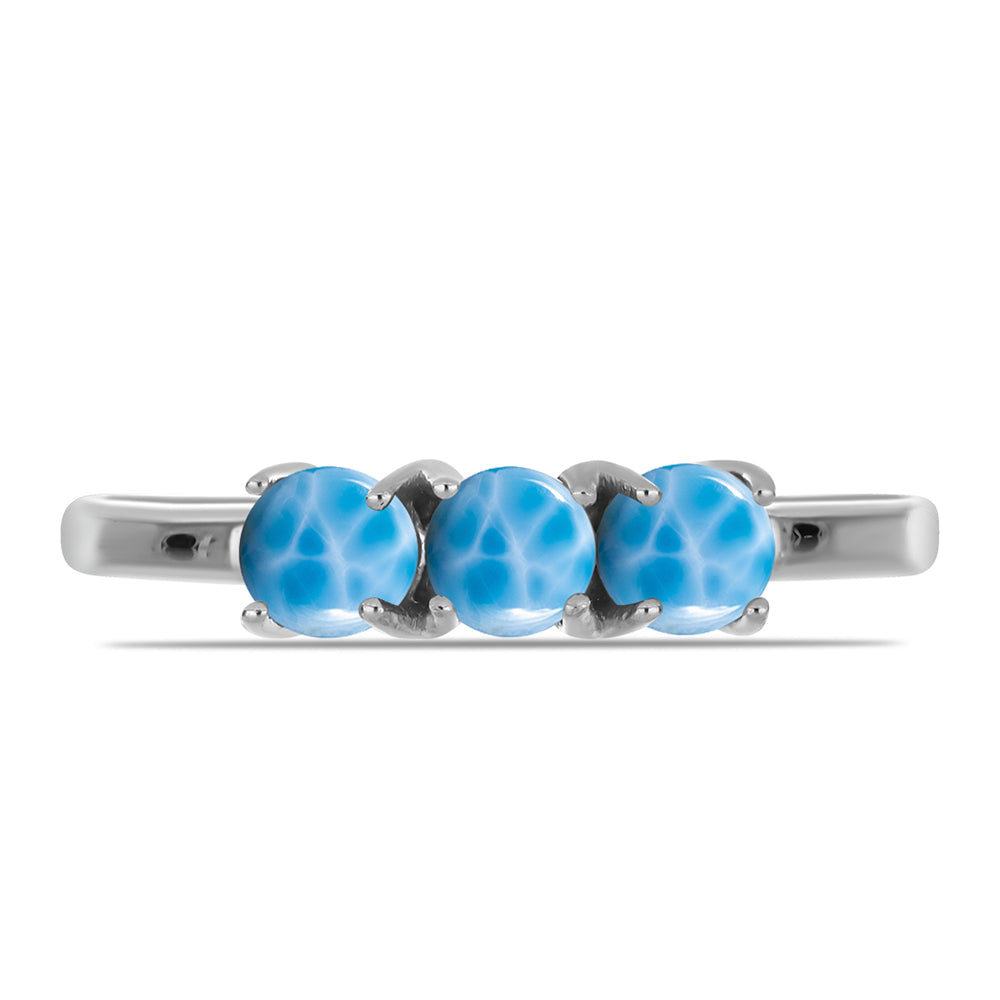 Inel din Argint 925 ( 2.15 grame ) cu Larimar de Barahona 1.15 Carate
