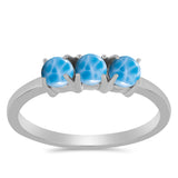 Inel din Argint 925 ( 2.15 grame ) cu Larimar de Barahona 1.15 Carate