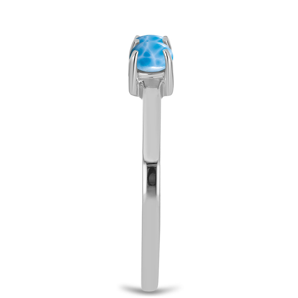 Inel din Argint 925 ( 2.15 grame ) cu Larimar de Barahona 1.15 Carate