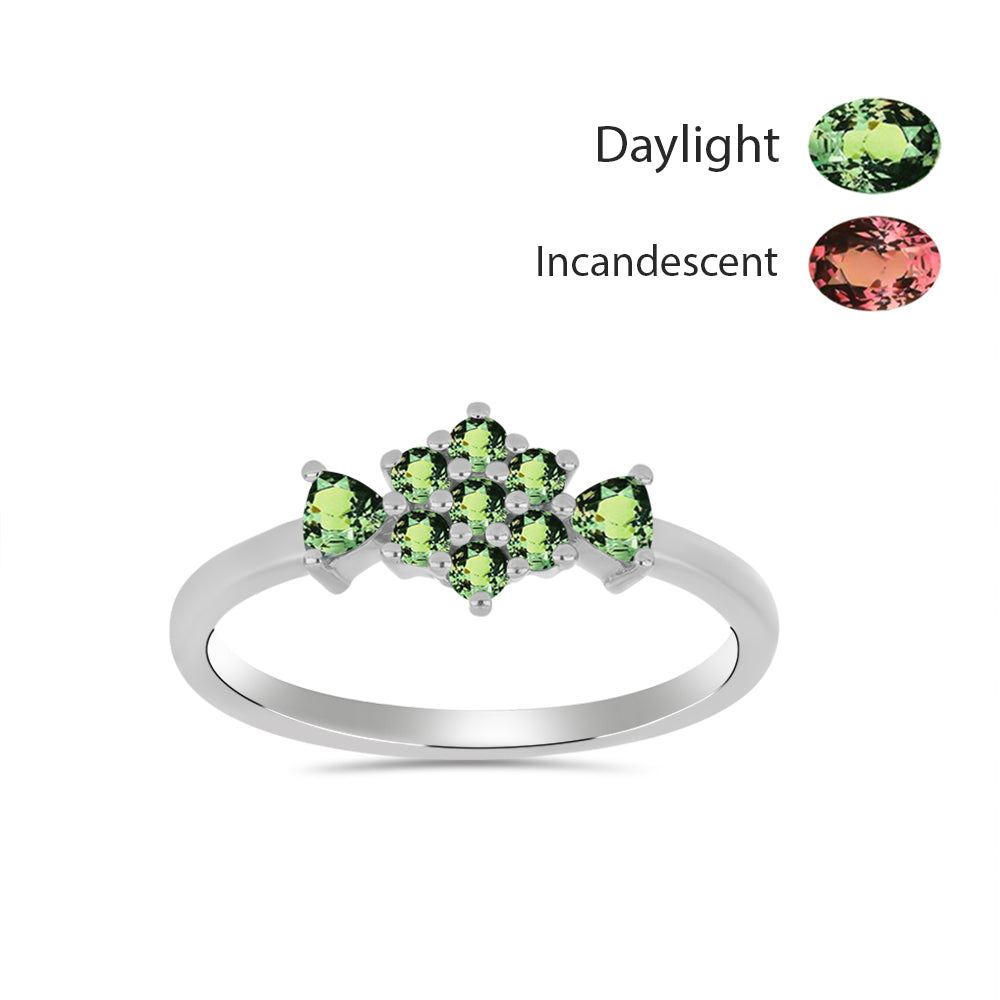 Inel din Argint 925 ( 1.82 grame ) cu Alexandrit Natural 0.52 Carate