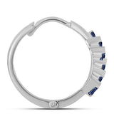 Cercei din Argint 925 ( 5.12 grame ) cu Moissanite Violet Imperial 0.94 Carate