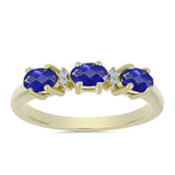 Inel din Argint 925 Placat cu Aur ( 2.18 grame ) cu Lapis Lazuli și Topaz Alb 0.72 Carate