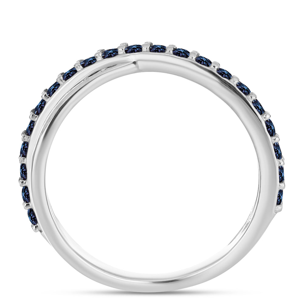 Inel din Argint 925 ( 3.41 grame ) cu Moissanite Violet Imperial 0.71 Carate