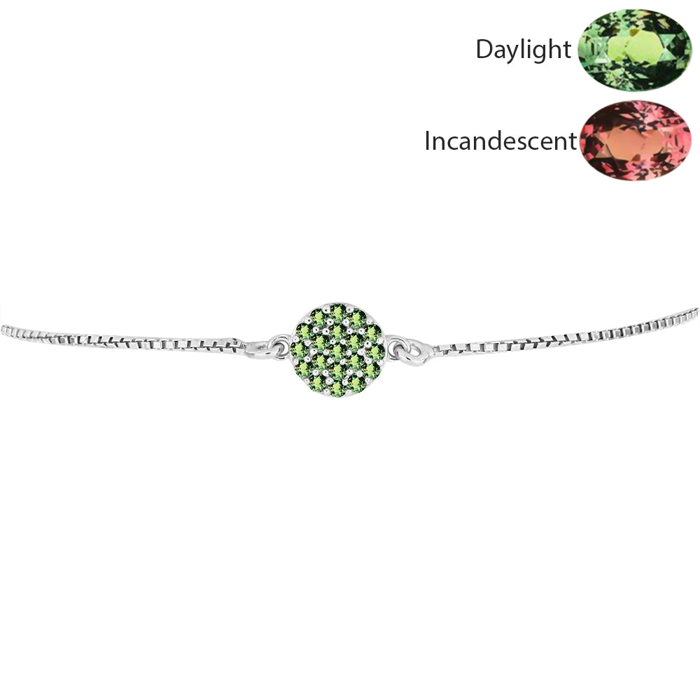 Brățară din Argint 925 ( 2.49 grame ) cu Alexandrit Natural 0.37 Carate