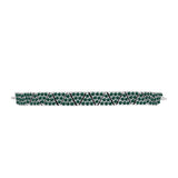 Brățară din Argint 925 ( 10.09 grame ) cu Moissanite verde-albăstrui marin 1.57 Carate