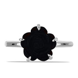 Inel din Argint 925 ( 1.99 grame ) cu Obsidian 2.35 Carate
