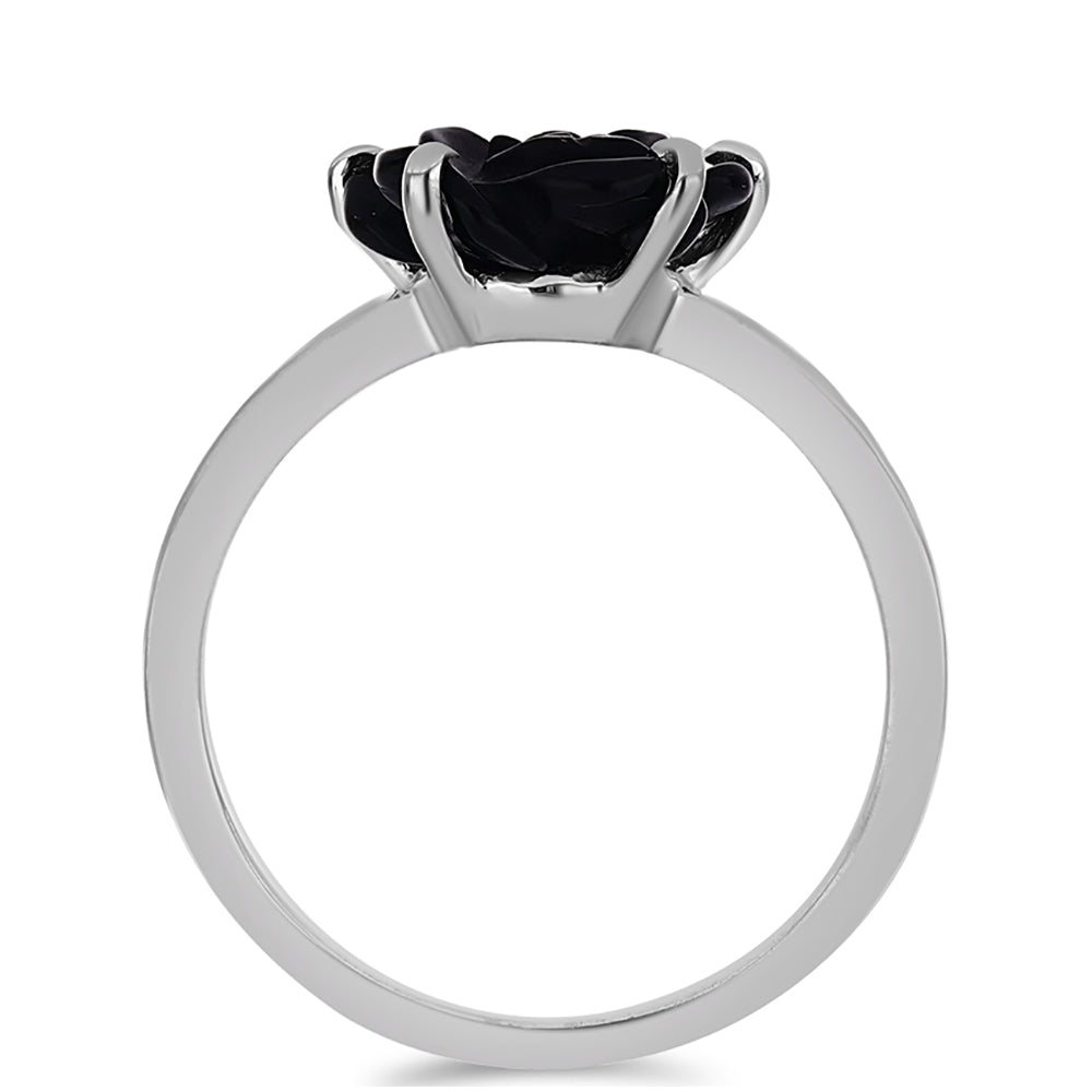 Inel din Argint 925 ( 1.99 grame ) cu Obsidian 2.35 Carate
