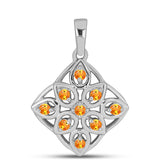 Pandantiv din Argint 925 ( 2.01 grame ) cu Safir Padparadscha 0.36 Carate