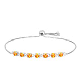 Brățară din Argint 925 ( 3.37 grame ) cu Safir Padparadscha 2.24 Carate