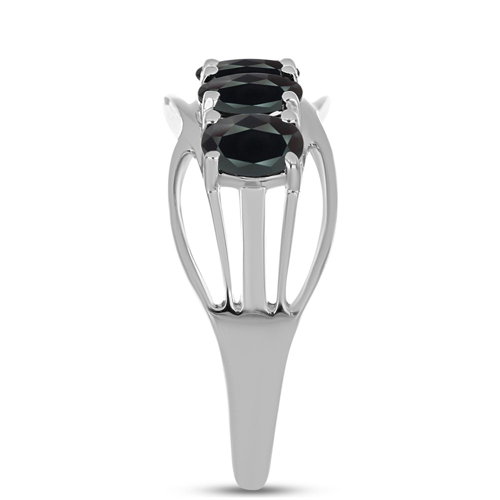 Inel din Argint 925 ( 2.84 grame ) cu Obsidian 0.97 Carate